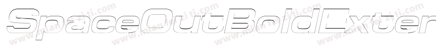 SpaceOutBoldExtended Itali字体转换